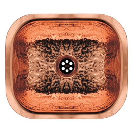 Whitehaus RctnglrUndermount Entertainment/Prep Sink W/ A Hammered Texture Surfac WH690CBB